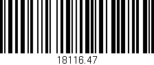 Código de barras (EAN, GTIN, SKU, ISBN): '18116.47'