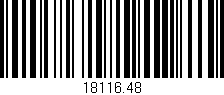 Código de barras (EAN, GTIN, SKU, ISBN): '18116.48'