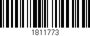 Código de barras (EAN, GTIN, SKU, ISBN): '1811773'