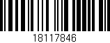 Código de barras (EAN, GTIN, SKU, ISBN): '18117846'