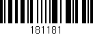 Código de barras (EAN, GTIN, SKU, ISBN): '181181'