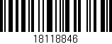 Código de barras (EAN, GTIN, SKU, ISBN): '18118846'