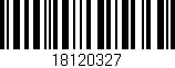 Código de barras (EAN, GTIN, SKU, ISBN): '18120327'