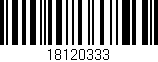 Código de barras (EAN, GTIN, SKU, ISBN): '18120333'