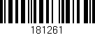 Código de barras (EAN, GTIN, SKU, ISBN): '181261'