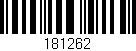 Código de barras (EAN, GTIN, SKU, ISBN): '181262'
