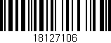 Código de barras (EAN, GTIN, SKU, ISBN): '18127106'