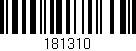 Código de barras (EAN, GTIN, SKU, ISBN): '181310'