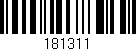 Código de barras (EAN, GTIN, SKU, ISBN): '181311'