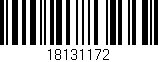 Código de barras (EAN, GTIN, SKU, ISBN): '18131172'