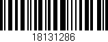 Código de barras (EAN, GTIN, SKU, ISBN): '18131286'