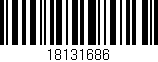Código de barras (EAN, GTIN, SKU, ISBN): '18131686'
