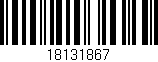 Código de barras (EAN, GTIN, SKU, ISBN): '18131867'