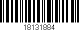 Código de barras (EAN, GTIN, SKU, ISBN): '18131884'