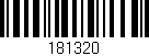 Código de barras (EAN, GTIN, SKU, ISBN): '181320'