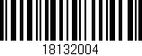 Código de barras (EAN, GTIN, SKU, ISBN): '18132004'