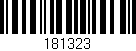 Código de barras (EAN, GTIN, SKU, ISBN): '181323'