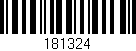 Código de barras (EAN, GTIN, SKU, ISBN): '181324'