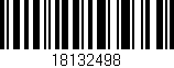 Código de barras (EAN, GTIN, SKU, ISBN): '18132498'