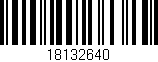 Código de barras (EAN, GTIN, SKU, ISBN): '18132640'