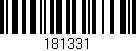 Código de barras (EAN, GTIN, SKU, ISBN): '181331'
