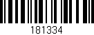 Código de barras (EAN, GTIN, SKU, ISBN): '181334'