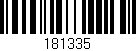 Código de barras (EAN, GTIN, SKU, ISBN): '181335'