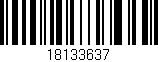 Código de barras (EAN, GTIN, SKU, ISBN): '18133637'