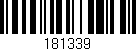 Código de barras (EAN, GTIN, SKU, ISBN): '181339'