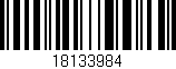 Código de barras (EAN, GTIN, SKU, ISBN): '18133984'