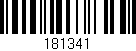 Código de barras (EAN, GTIN, SKU, ISBN): '181341'