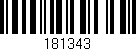 Código de barras (EAN, GTIN, SKU, ISBN): '181343'