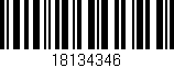 Código de barras (EAN, GTIN, SKU, ISBN): '18134346'