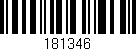 Código de barras (EAN, GTIN, SKU, ISBN): '181346'