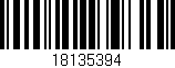 Código de barras (EAN, GTIN, SKU, ISBN): '18135394'
