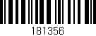 Código de barras (EAN, GTIN, SKU, ISBN): '181356'