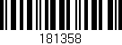 Código de barras (EAN, GTIN, SKU, ISBN): '181358'