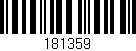 Código de barras (EAN, GTIN, SKU, ISBN): '181359'