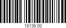 Código de barras (EAN, GTIN, SKU, ISBN): '18136.00'
