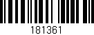 Código de barras (EAN, GTIN, SKU, ISBN): '181361'
