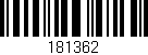 Código de barras (EAN, GTIN, SKU, ISBN): '181362'