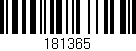 Código de barras (EAN, GTIN, SKU, ISBN): '181365'