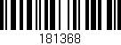 Código de barras (EAN, GTIN, SKU, ISBN): '181368'