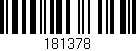 Código de barras (EAN, GTIN, SKU, ISBN): '181378'
