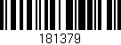 Código de barras (EAN, GTIN, SKU, ISBN): '181379'