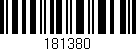 Código de barras (EAN, GTIN, SKU, ISBN): '181380'