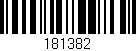Código de barras (EAN, GTIN, SKU, ISBN): '181382'
