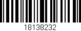 Código de barras (EAN, GTIN, SKU, ISBN): '18138232'