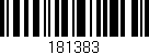 Código de barras (EAN, GTIN, SKU, ISBN): '181383'