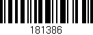 Código de barras (EAN, GTIN, SKU, ISBN): '181386'